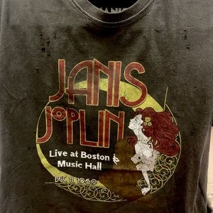 Janis Joplin Graphic Tee (Dark Wash)